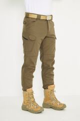 Taktikal Kışlık Softhell Pantolon İSSİ Toprak