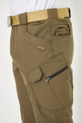 Taktikal Kışlık Softhell Pantolon İSSİ Toprak