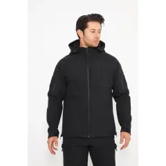 Taktikal Shoftshell Siyah Mont