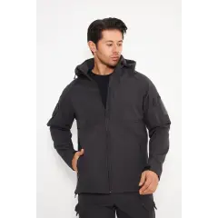 Taktikal Shoftshell Antrasit Mont