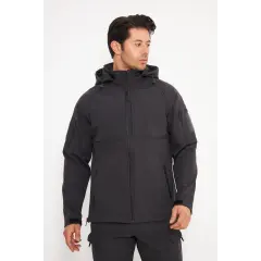 Taktikal Shoftshell Antrasit Mont
