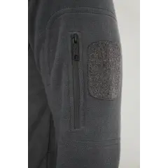 Tactical Outdoor Taktik Hırka Dik Yaka Polar Fermuarlı Polar Antrasit