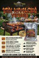 Isengard Meşe Mangal Kömürü 1.5 KG Tek Kıvılcım Yeter!